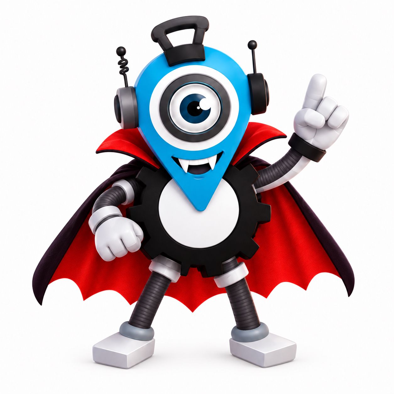 Mainty disfrazado de vampiro
